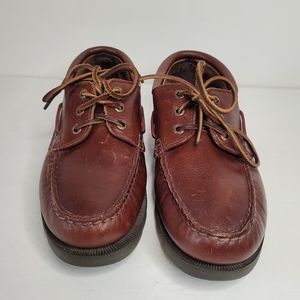 clarks mens leather casual shoes brown size7-1/2